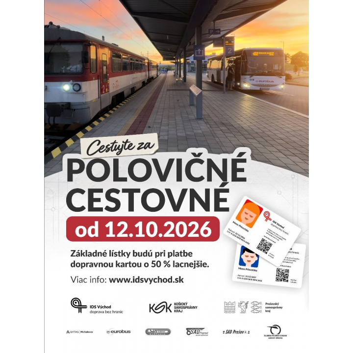 Dočasné zníženie cestovného v regionálnych autobusoch na východe Slovenska