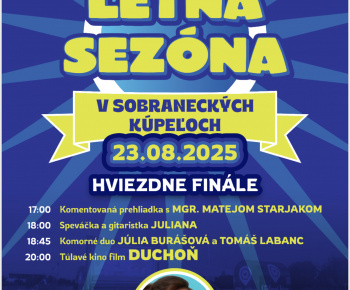 Aktuality / Ukončenie letnej sezóne  v Sobraneckých Kúpeľoch. Hviezdne finále - Záver Kultúrneho leta v Sobraneckých kúpeľoch  - foto