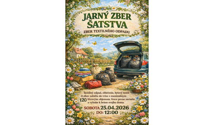 Jarný zber šatstva