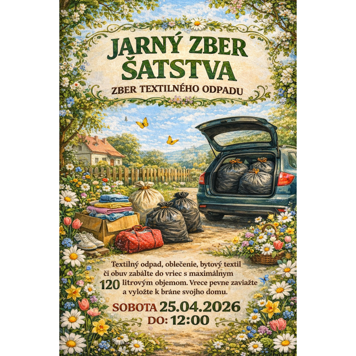 Jarný zber šatstva