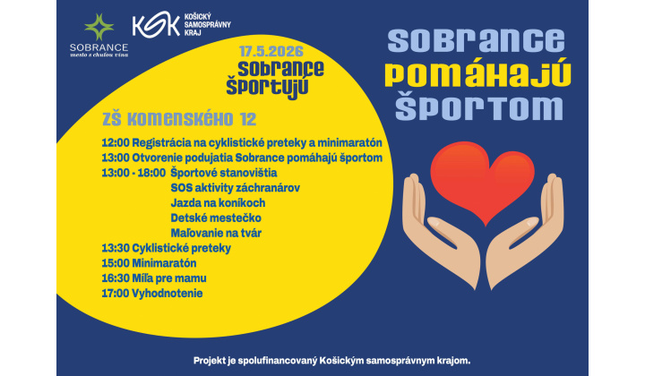 Sobrance pomáhajú športom